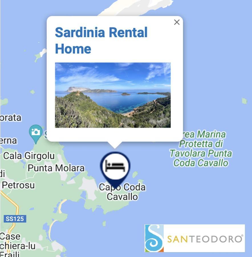 Апартаменты San Teodoro Punta Est Fantastico Trilocale Vista Mare Капо-Кода-Кавальо Экстерьер фото